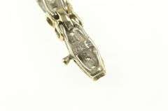 10K Yellow Gold 1.00 Ctw Two Tone Classic Diamond Tennis Bracelet