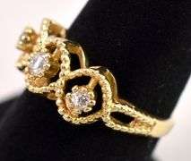 Beautiful Diamond Ring in 14K Yellow Gold