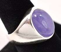Sterling Silver Purple Gemstone Ring