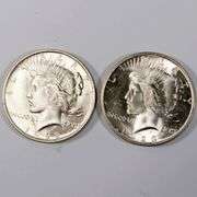 1922 &1923 BU Peace Dollars