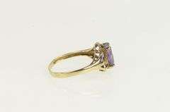 10K Yellow Gold Amethyst Vintage February Birthstone Ring