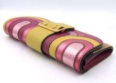 Burberry Halton Pop Element Bright Pink and Check Wallet