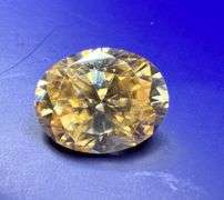 Sparkling Rare 9.5 Ct VVs1 Peach Color Fire Moissanite Solitaire