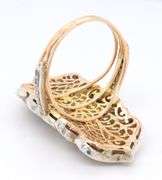 Vintage 14kt Yellow Gold Polki Diamond Ring