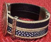 Vintage Style 47.8 Gram Aztec Wheel of the Moon Bangle Bracelet