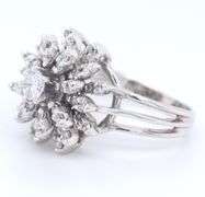 Favorite White Gold 0.65ctw Diamond Cocktail Ring