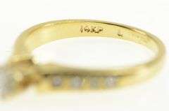 14K Yellow Gold 0.51 Ctw Diamond Classic Engagement Ring