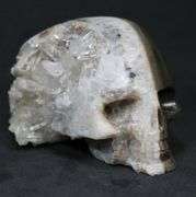 Dual faced 1,710ct Quartz Skull Carving