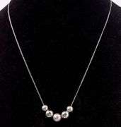 Sterling Silver Bead Necklace