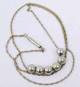Vintage Sterling Silver Add-a-Bead Necklace