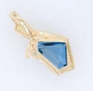 Fantastic Yellow Gold Tanzanite and Diamond Pendant