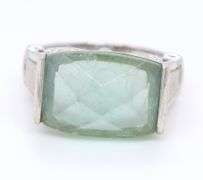 925 Sterling Silver Jade Ring