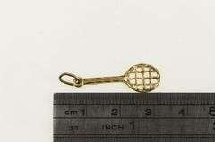 14K Yellow Gold Tennis Racket Racquet Sports Charm/Pendant