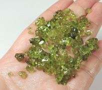 Large set! 96.8ct rough apple green Peridot