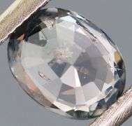 Glittering .71ct silver sapphire