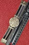 Vintage Style 47.8 Gram Aztec Wheel of the Moon Bangle Bracelet