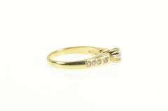 14K Yellow Gold 0.51 Ctw Diamond Classic Engagement Ring