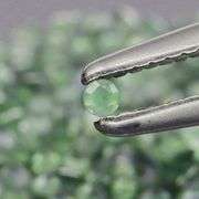 Outstanding 1.25ct light green Alexandrite set