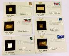 6 - 1987 1st Day Issue Covers/22KT Gold Stamps