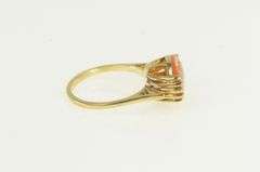 10K Yellow Gold Carved Shell Cameo Ornate Vintage Ring