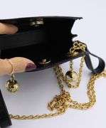 Jean Claude Jitrois Mini Jet Black Croc Leather Bag