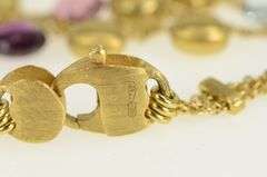 18K Yellow Gold Marco Bicego Mixed Stone & Tear Drop Bracelet