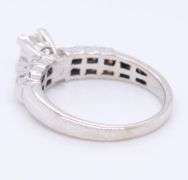 Elegant White Gold Princess Cut Diamond Engagement Ring in Princess Cut Setting