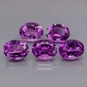 Rich 8.0ct top violet Bolivian Amethyst set