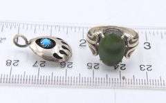 Group Lot of Vintage 925 Sterling Silver Mis Jewelry