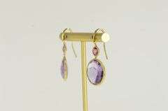 18K Yellow Gold Marco Bicego Jaipur Amethyst Dangle Earrings