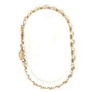10K Yellow Gold Diamond Encrusted Heart Link Tennis Bracelet