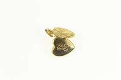 Gold Filled Engraved Floral Heart Photo Picture Locket Charm/Pendant
