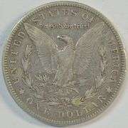 Upper end 1901-S Morgan Silver Dollar. Key date 'S' Mint