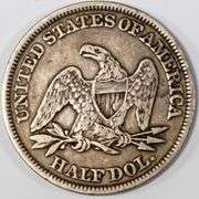 1858 Nicer Seated Half