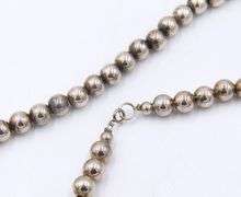 Group Lot of 2 Vintage 925 Sterling Silver Ball Chain Necklaces