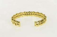 18K Yellow Gold Tiffany & Co Basket Vanerie 2002 Cuff Bracelet