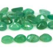 Bright emerald green 8.28ct 25pc emerald set