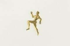 14K Yellow Gold Diamond Accent Runner Jogger Sprint Charm/Pendant