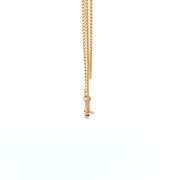 18K Yellow Gold 1.1mm Cable Chain Vintage Simple Link Necklace