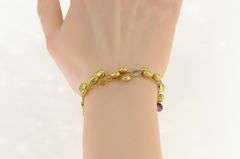 18K Yellow Gold Marco Bicego Mixed Stone & Tear Drop Bracelet