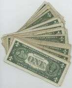 Scarce lot of 28 STAR $1 Silver Certificates: 7 1935 & 21 1957