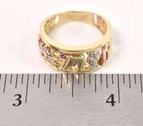 Charming 14K Yellow Gold Good Luck Ring