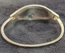 BEAUTIFUL SILVER MOTHER OF PEARL BANGLE BRACELET
