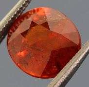 Fiery 2.89ct top red orange Spessartite Garnet