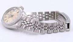 Rolex Date 26mm Silver Stick Dial in Engine Bezel on Jubilee Bracelet Watch
