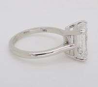 Certified 4.59CT Emerald Cut Diamond Solitaire Ring