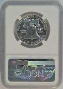 Superb Gem Proof 1955 Franklin Half Dollar. NGC PF66