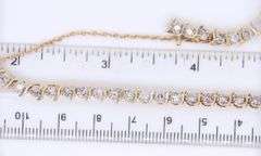 Divine Yellow Gold 3.30ctw S Link Diamond Bracelet