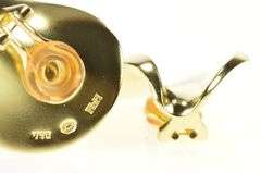 18K Yellow Gold Georg Jensen Designer Curvy Geometric Clip Earrings