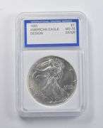 MS70 1993 American Silver Eagle IGS
